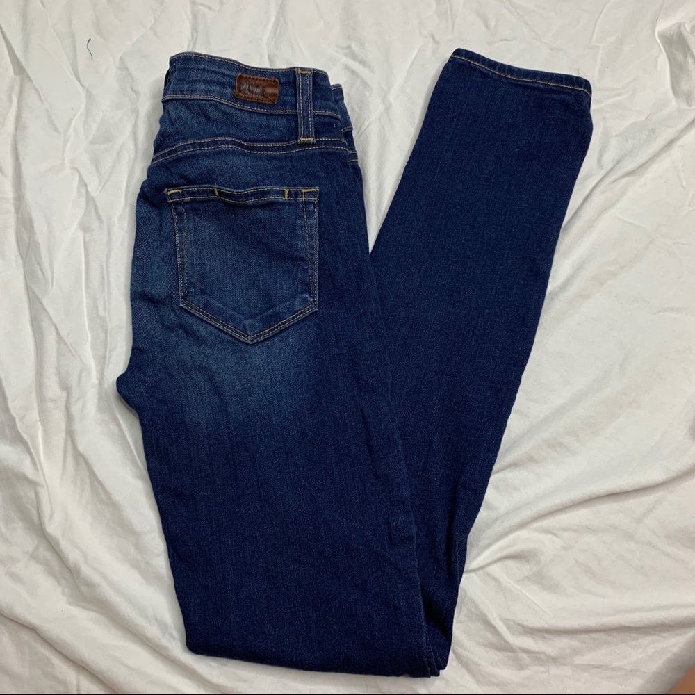Paige Vertugo Ultra Skinny dark wash jeans 24 - Picture 3 of 8